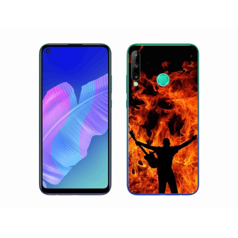 Gél borító mmCase a mobil Huawei P40 Lite E - zenész és a tűz