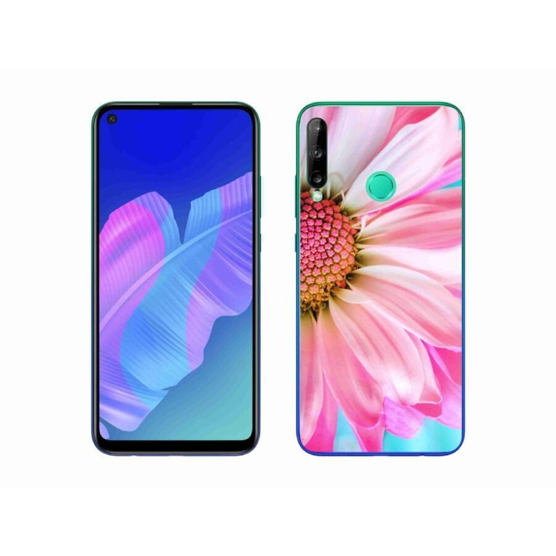Gél borító mmCase a Huawei P40 Lite E készülékhez - rózsaszín virág