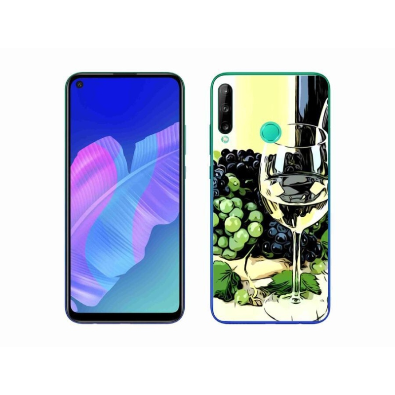 Gél borító mmCase mobil Huawei P40 Lite E - pohár bor