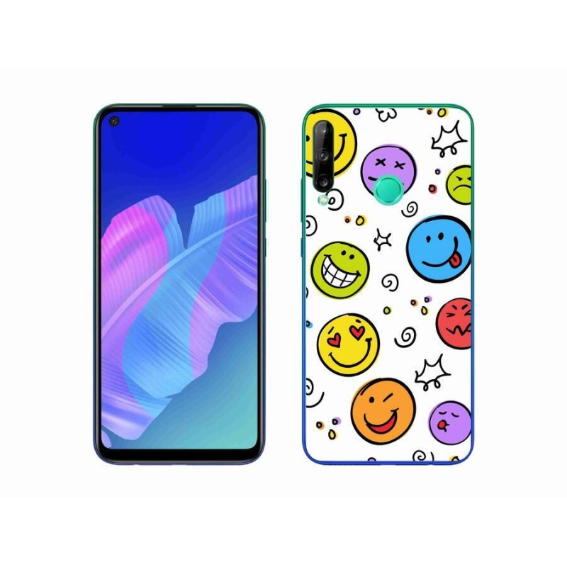 Gél borító mmCase a Huawei P40 Lite E készülékhez - smiley-k
