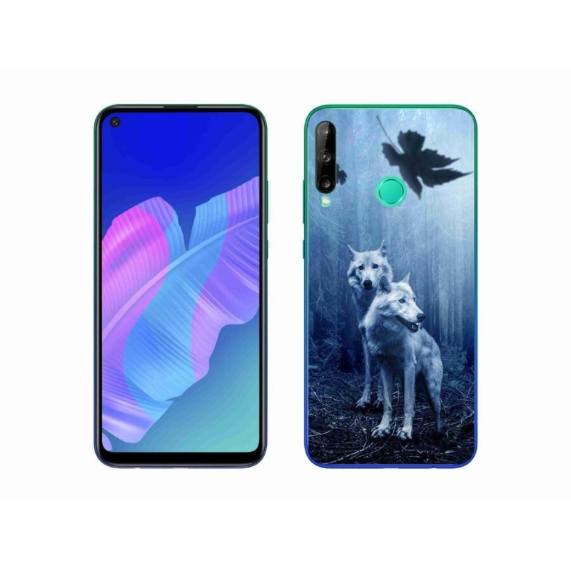 Gél borítás mmCase mobil Huawei P40 Lite E - farkasok az erdőben