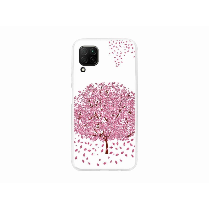 Gél borító mmCase mobil Huawei P40 Lite - rajzfilm fa levelekkel