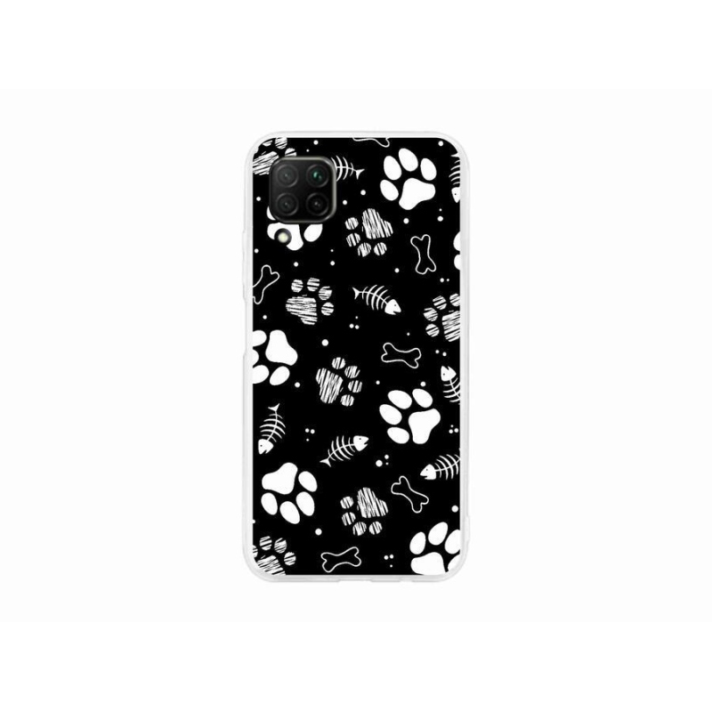 Gél borítás mmCase a Huawei P40 Lite készülékhez - kutyamancsok