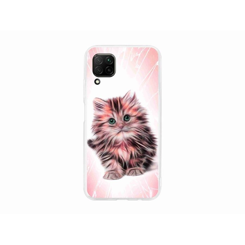 Gél borító mmCase mobil Huawei P40 Lite - cuki cica - mmCase mobilhoz