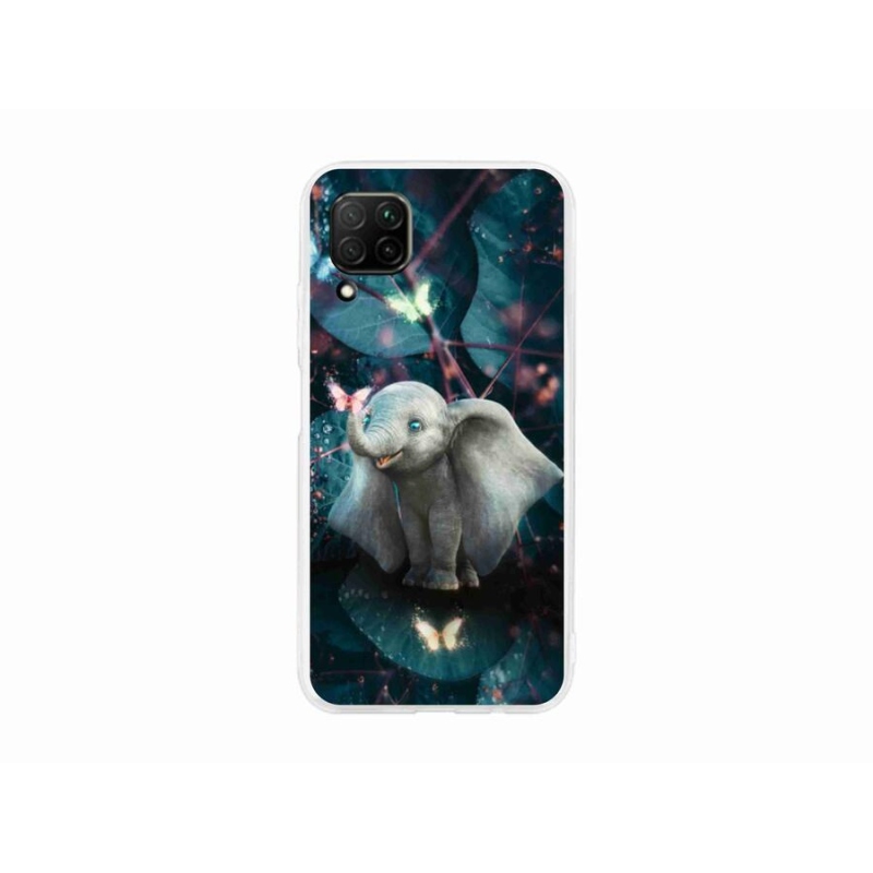 Gél borító mmCase a mobil Huawei P40 Lite készülékhez - aranyos elefánt