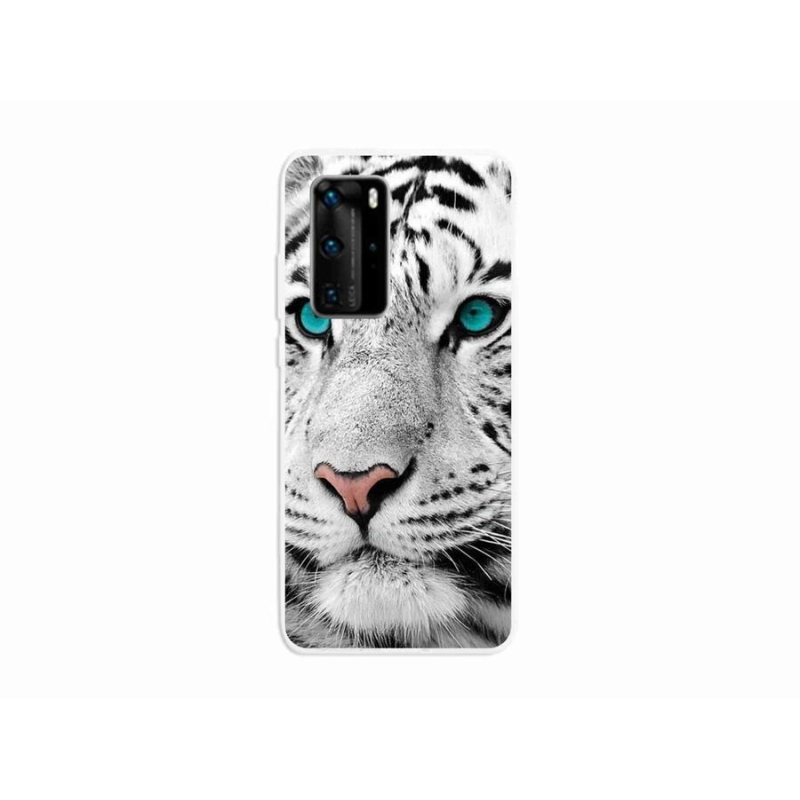 Gél borítás mmCase a Huawei P40 Pro készülékhez - fehér tigris