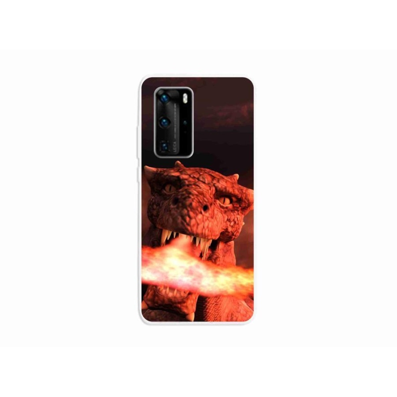 Gél borítás mmCase mobil Huawei P40 Pro - sárkány