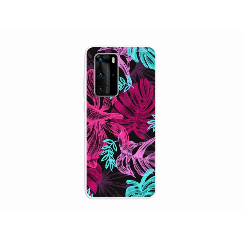 Gél borító mmCase a mobil Huawei P40 Pro - virágok 1