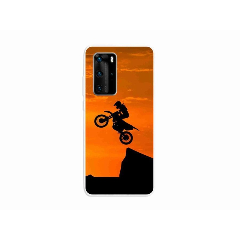 Gél borítás mmCase a Huawei P40 Pro számára - motocross
