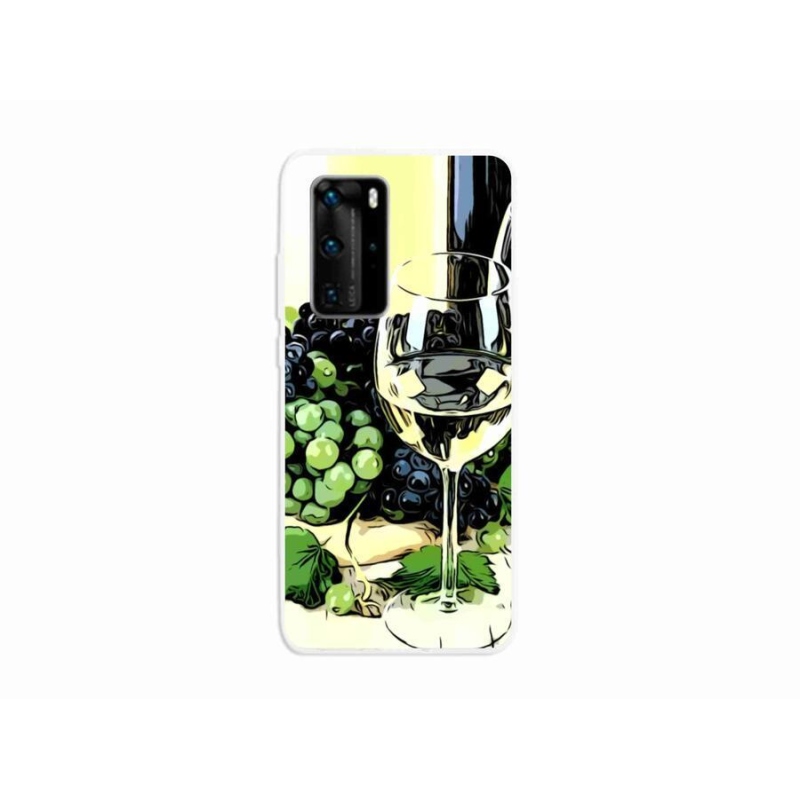 Gél borítás mmCase a Huawei P40 Pro készülékhez - borospohár