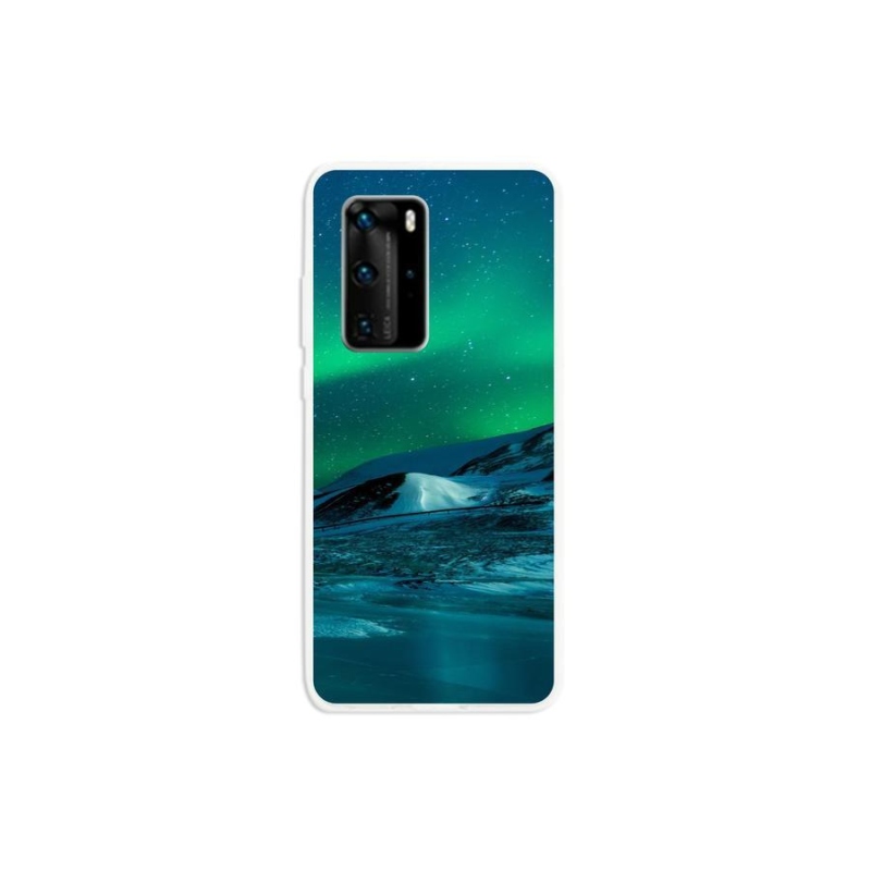 Gél borítás mmCase a Huawei P40 Pro készülékhez - aurora borealis