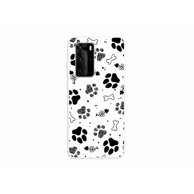 Gél borítás mmCase mobil Huawei P40 Pro - kutyamancsok 1