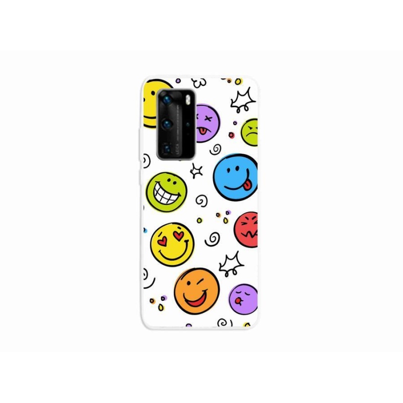 Gél borító mmCase a Huawei P40 Pro készülékhez - smiley-k