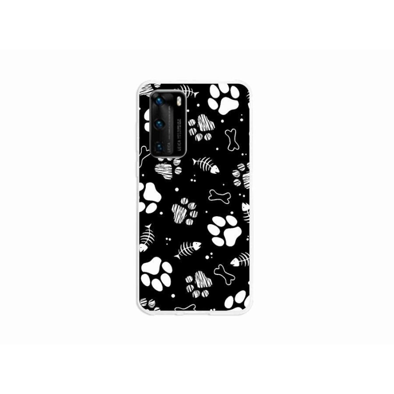 Gél borító mmCase a Huawei P40-hez - kutyamancsok