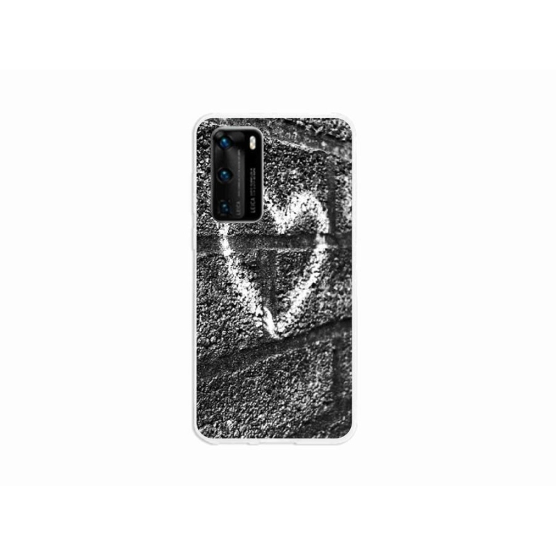 Gél borítás mmCase a Huawei P40-hez - szív a falon