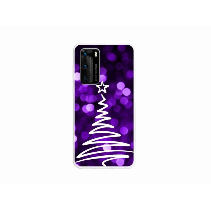 Zselés borítás mmCase a Huawei P40-hez - fa