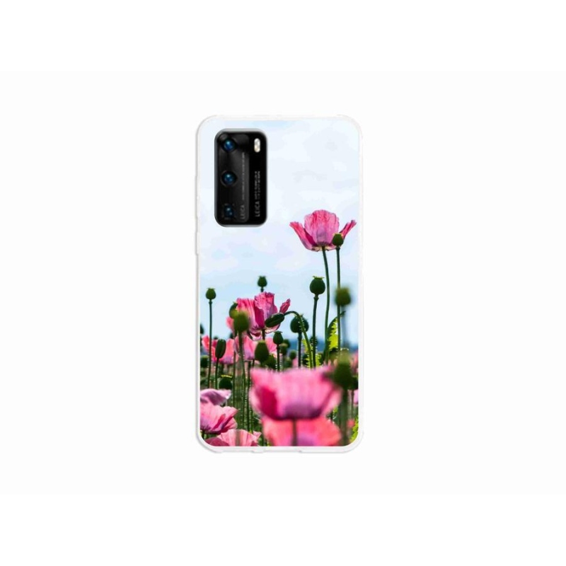 Gél védőhuzat mmCase mobiltelefonhoz Huawei P40 - mákos