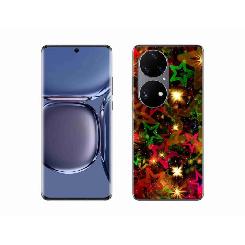 Gél borító mmCase mobiltelefonhoz Huawei P50 Pro - színes csillagok