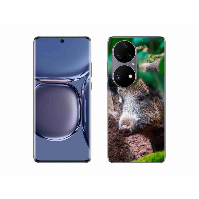Zselés borítás mmCase a Huawei P50 Pro készülékhez - vaddisznó