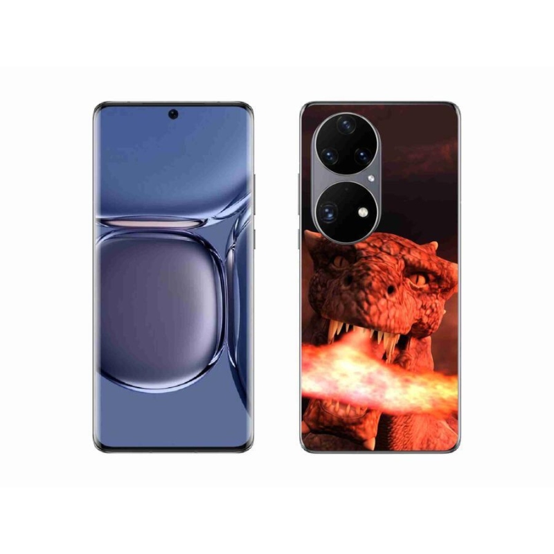 Gél borítás mmCase mobil Huawei P50 Pro - sárkány