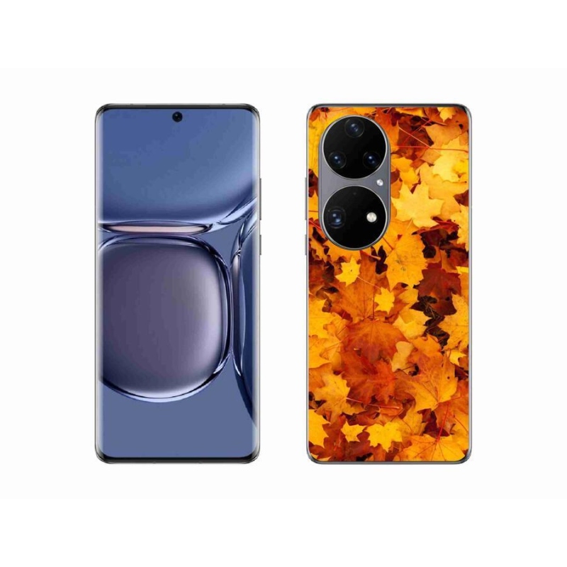Gél borítás mmCase a Huawei P50 Pro készülékhez - juharlevelek