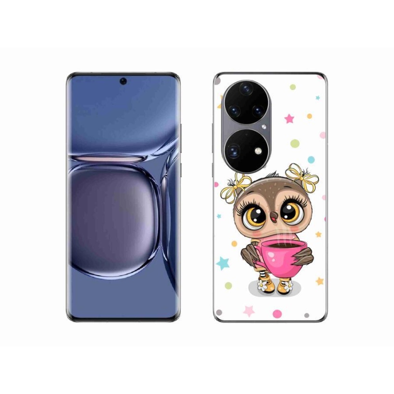 Gél borító mmCase a mobil Huawei P50 Pro - rajzfilm bagolyhoz
