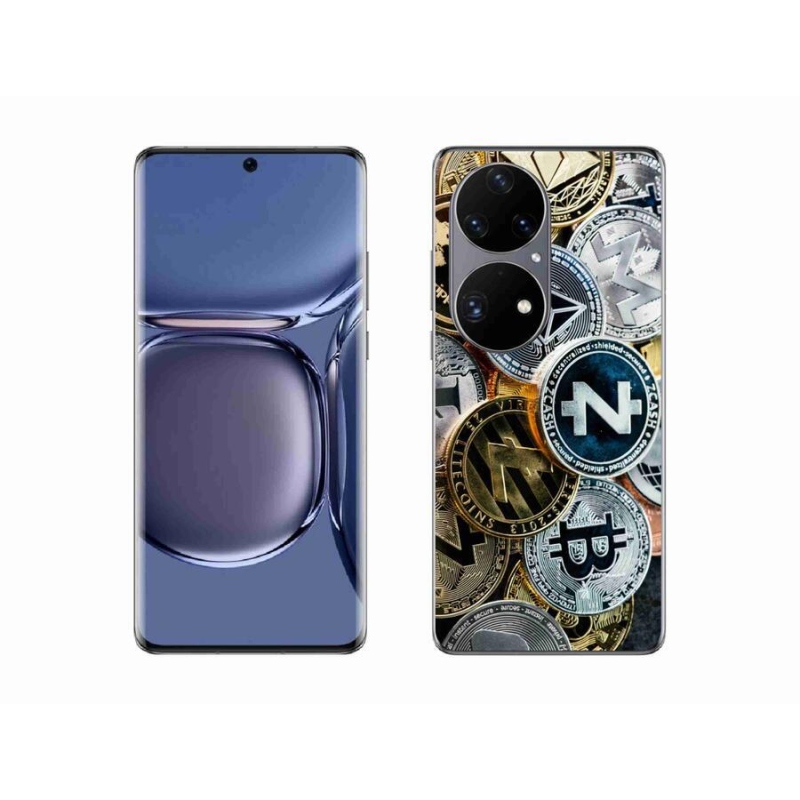 Gél borítás mmCase a Huawei P50 Pro számára - kriptovaluták