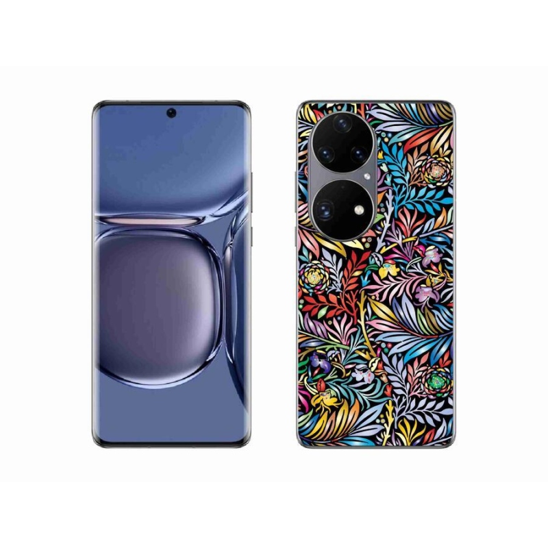 Gél borító mmCase a mobil Huawei P50 Pro - virágok 5