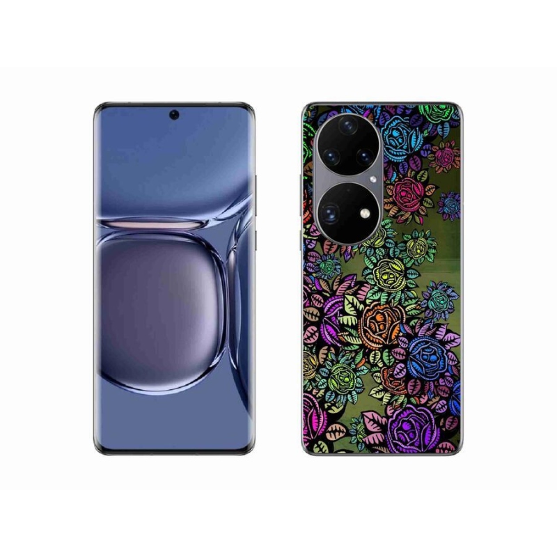 Gél borító mmCase a mobil Huawei P50 Pro - virágok 6