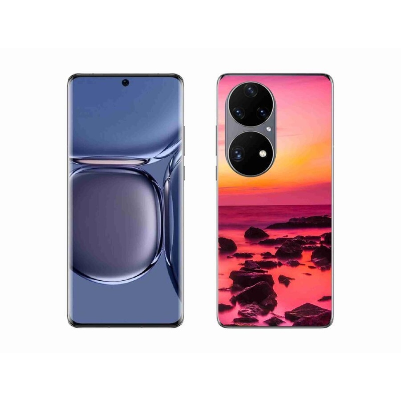 Gél borítás mmCase a Huawei P50 Pro számára - tenger és ragyogás