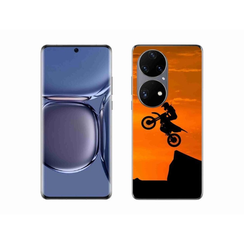 Gél borítás mmCase a Huawei P50 Pro számára - motocross