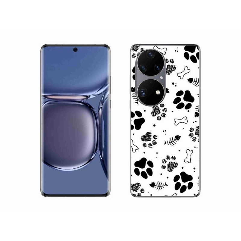 Gél borítás mmCase mobil Huawei P50 Pro - kutyamancsok 1