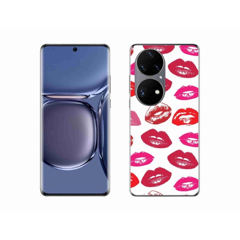 Zselés borítás mmCase a Huawei P50 Pro készülékhez - ajkak