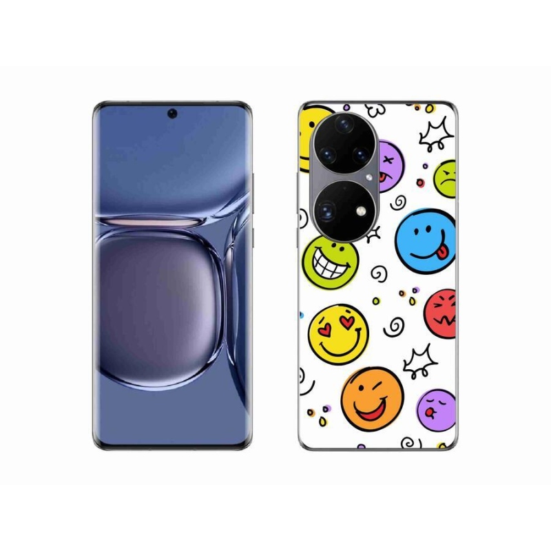Gél borító mmCase a Huawei P50 Pro készülékhez - smiley-k