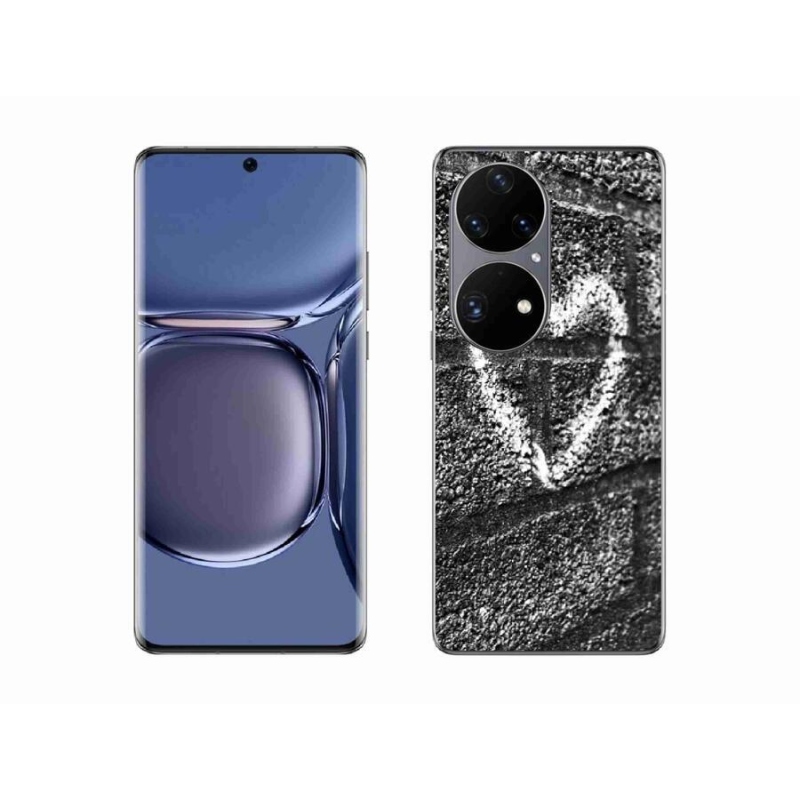 Zselés borítás mmCase a Huawei P50 Pro számára - szív a falon