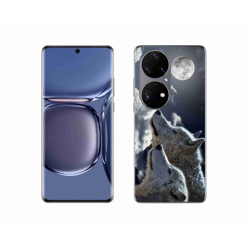 Gél borítás mmCase a Huawei P50 Pro készülékhez - farkasok