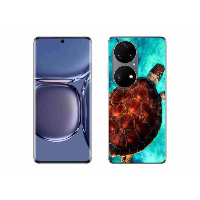 Zselés borítás mmCase mobil Huawei P50 Pro - teknősbéka