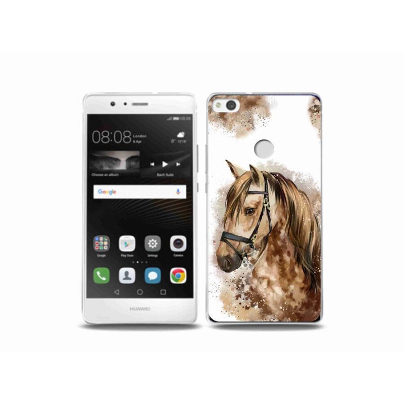 Gél borítás mmCase a Huawei P9 Lite (2017) - barna rajzfilm lóhoz