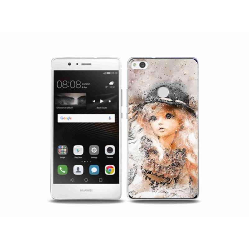 Gél borító mmCase a Huawei P9 Lite (2017) - lány kalapos sapkával