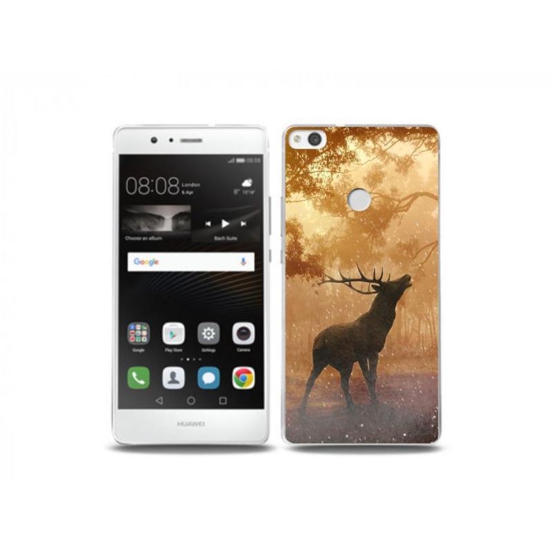 Zselés borítás mmCase a Huawei P9 Lite (2017) számára - szarvas a vadonban