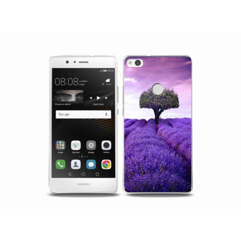 Zselés borítás mmCase a Huawei P9 Lite (2017) számára - levendula réten