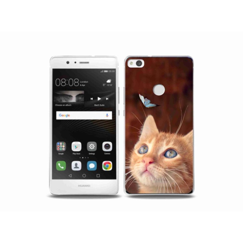 Gél borító mmCase mobil Huawei P9 Lite (2017) - pillangó és cica