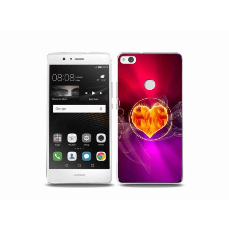 Gél borítás mmCase a Huawei P9 Lite (2017) - tűz szívhez