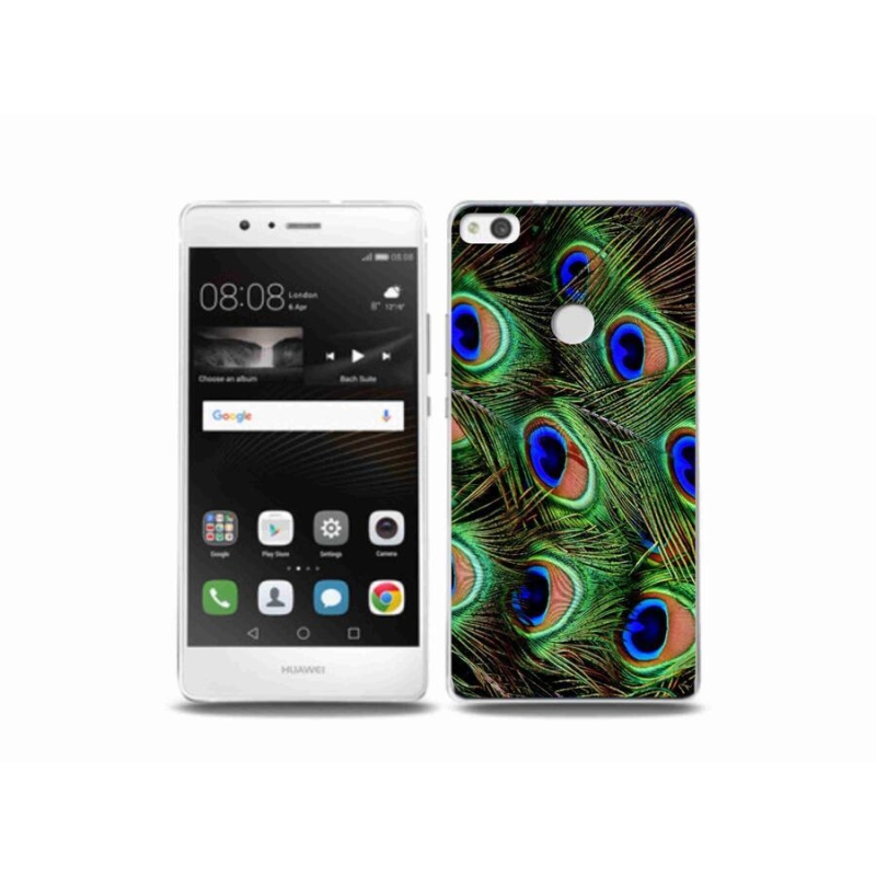 Gél borítás mmCase a Huawei P9 Lite (2017) - pávatoll