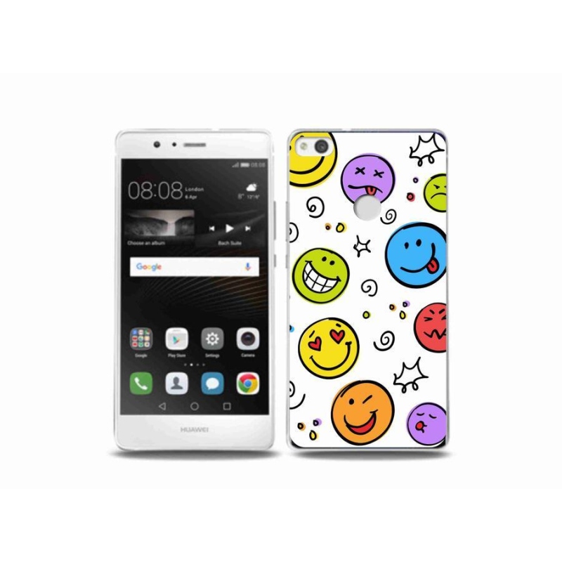Gél borító mmCase a Huawei P9 Lite (2017) számára - smiley-k