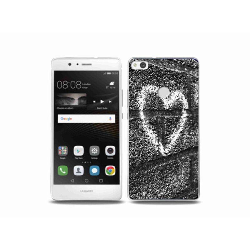 Gél borítás mmCase a Huawei P9 Lite (2017) számára - szív a falon