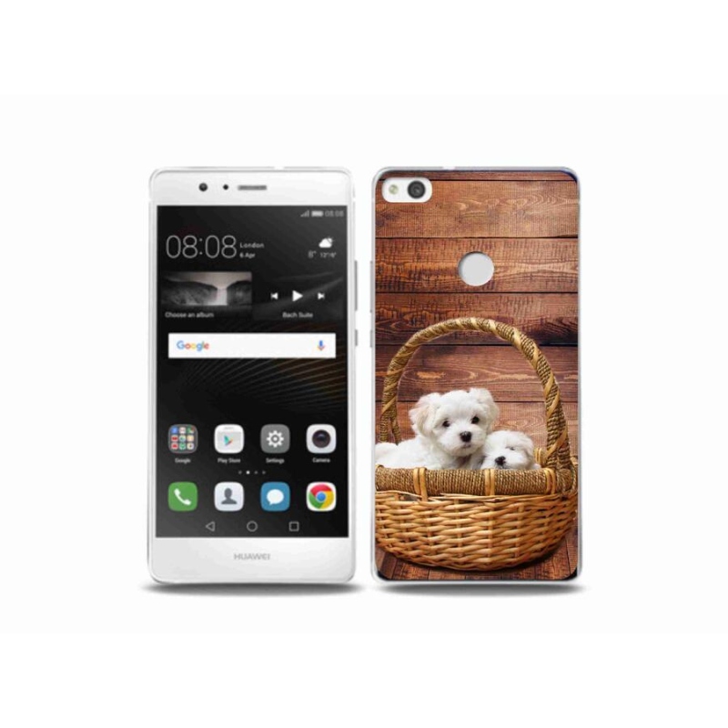 Gél borítás mmCase a Huawei P9 Lite (2017) - kölyökkutyákhoz