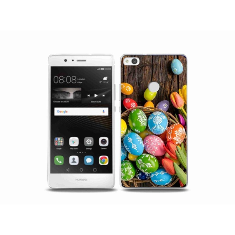 Gél borítás mmCase a Huawei P9 Lite (2017) számára - Húsvéti tojások