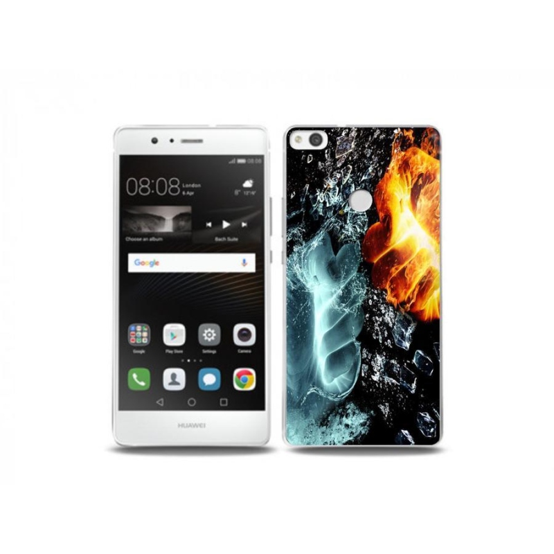 Gél borítás mmCase a Huawei P9 Lite (2017) - víz és tűz számára