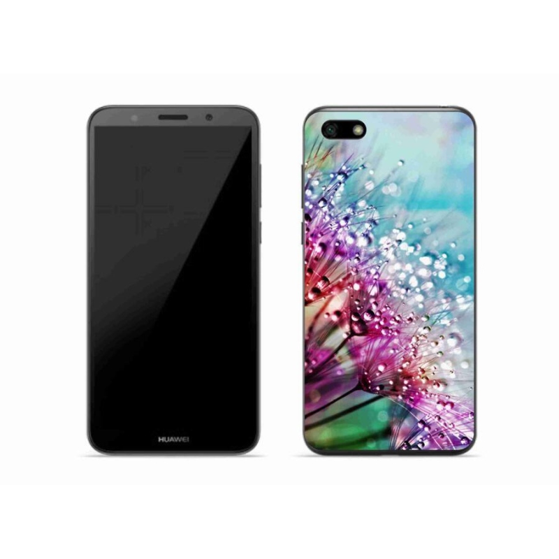Gél borító mmCase a mobil Huawei Y5 (2018) - színes virágokhoz